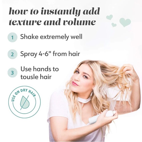 ✨NWT✨ DRYBAR Triple Sec 3-in-1 Texturizing Finishing Spray 4.2oz Blanc Scent - Picture 3 of 10